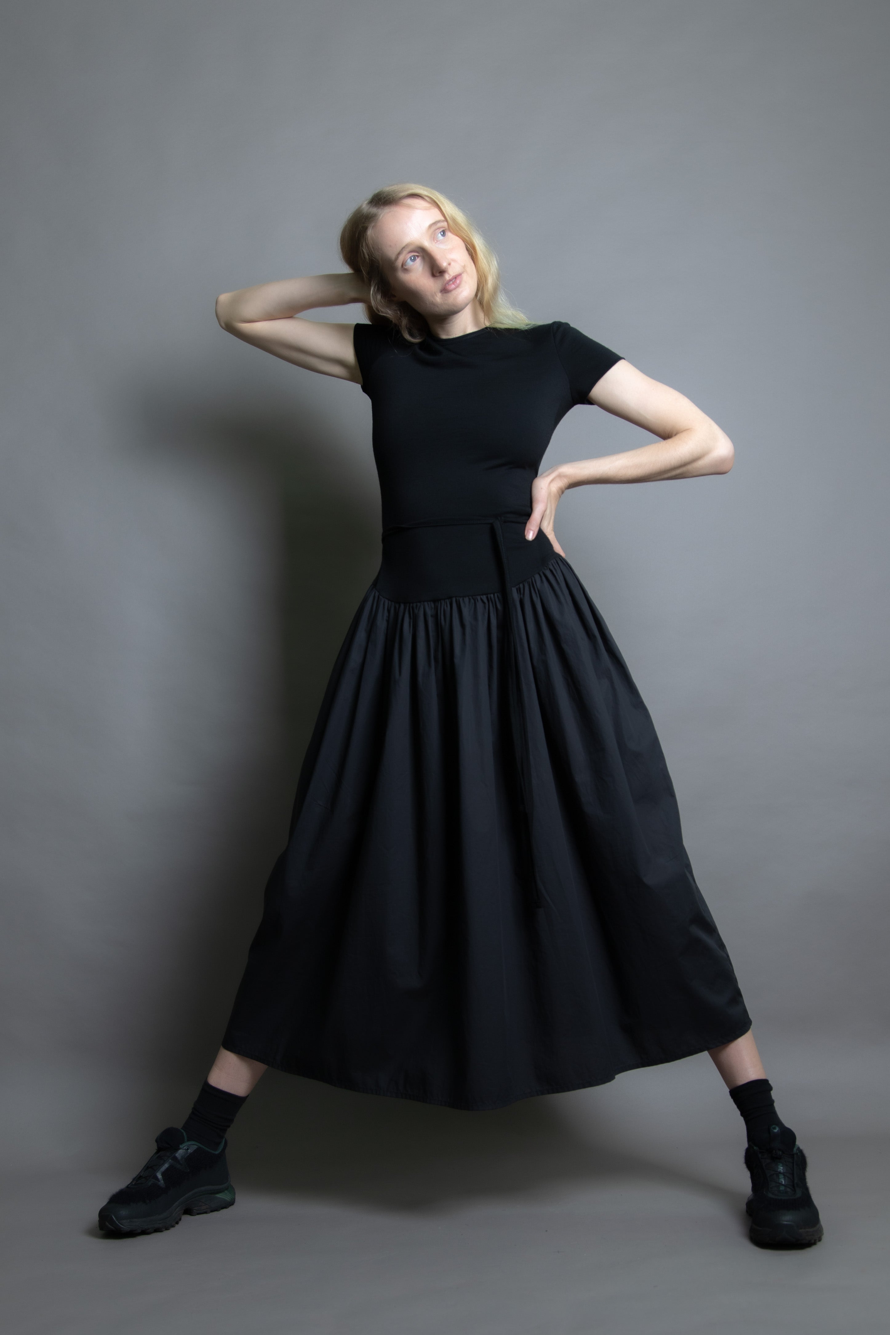 Mini Tee Maxi Dress Black (PO)