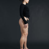 French String Brief - Black Organic Stretch Cotton (PO)