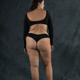 Easy G French Brief - Black organic stretch cotton (IS)