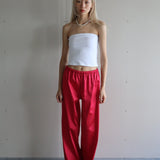 Pecchenino Satin Poolside Pant - RM Exclusive - Cherry (PO)