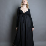 L/S Tri Maxi Dress - Black (PO)