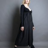 L/S Tri Maxi Dress - Black (PO)