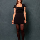 Tube Mini Skirt - Black Crepe (PO)