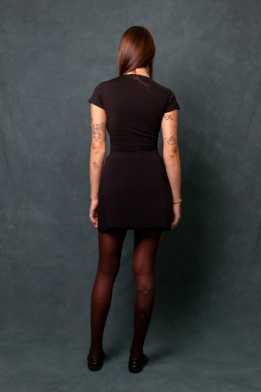 Tube Mini Skirt - Black Crepe (PO)