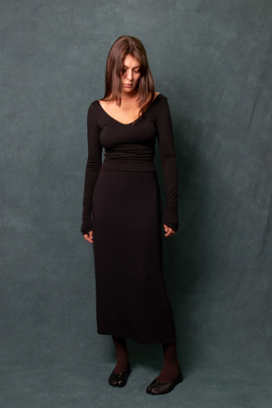 Patricia Backless Maxi Dress - Black (PO)