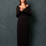 Patricia Backless Maxi Dress - Black (PO)