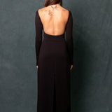 Patricia Backless Maxi Dress - Black (PO)