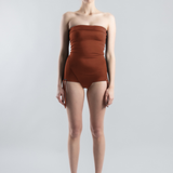 Tube One-piece Swimsuit - Burnt Ochre (PO)