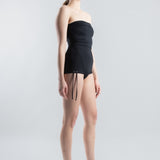 Tube One-piece Swimsuit - Black (PO)