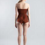 Tube One-piece Swimsuit - Burnt Ochre (PO)