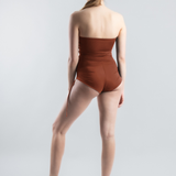 Tube One-piece Swimsuit - Burnt Ochre (PO)