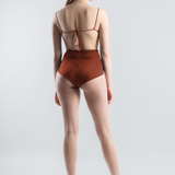 Jill Twist One-piece Swimsuit - Burnt Ochre (PO)