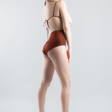 Jill Twist One-piece Swimsuit - Burnt Ochre (PO)