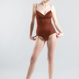 Jill Twist One-piece Swimsuit - Burnt Ochre (PO)