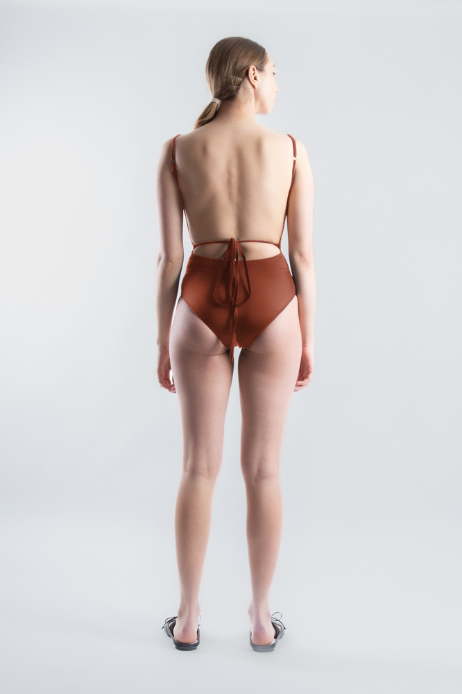 Jack One-piece Swimsuit - Burnt Ochre (PO)