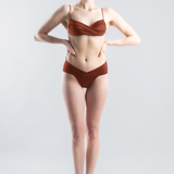 Jill Twist Swim Top - Burnt Ochre (PO)