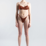 Jill Twist Swim Top - Burnt Ochre (PO)