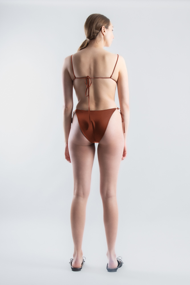 Dipped Tie Swim Brief - Burnt Ochre (PO)