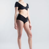 Mini Geraldine Swim Top - Black (PO)