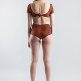 Mini Geraldine Swim Top - Burnt Ochre (PO)