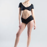 Mini Geraldine Swim Top - Black (PO)