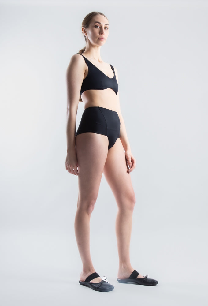 Sports Swim Top - Black (PO)