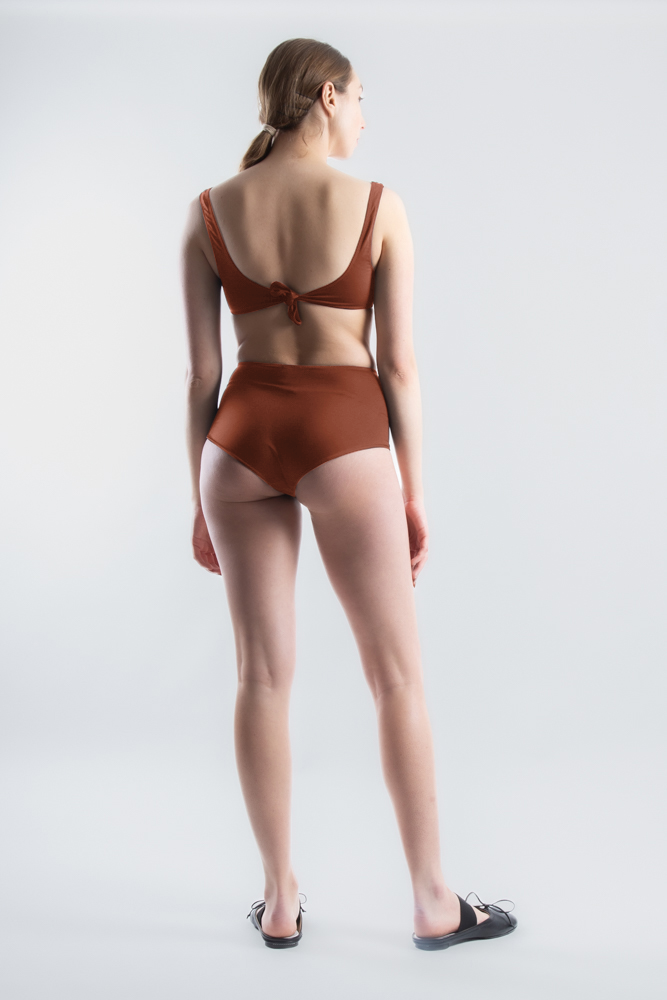 Sports Swim Top - Burnt Ochre (PO)