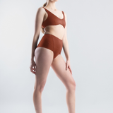 Sports Swim Top - Burnt Ochre (PO)