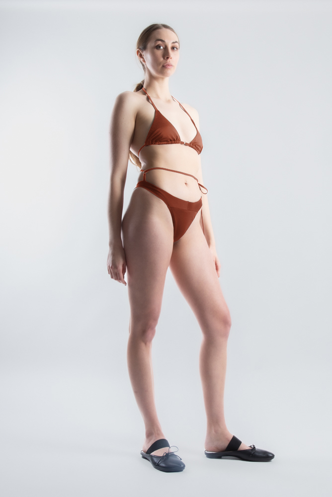 Tri Swim Top - Burnt Ochre (PO)