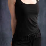 Mini Oval Cami - Black (PO)