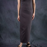 Mini Oval Maxi Dress - Gunmetal (PO)