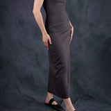 Mini Oval Maxi Dress - Gunmetal (PO)