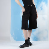 Easy 3/4 Short - Black Crepe (PO)