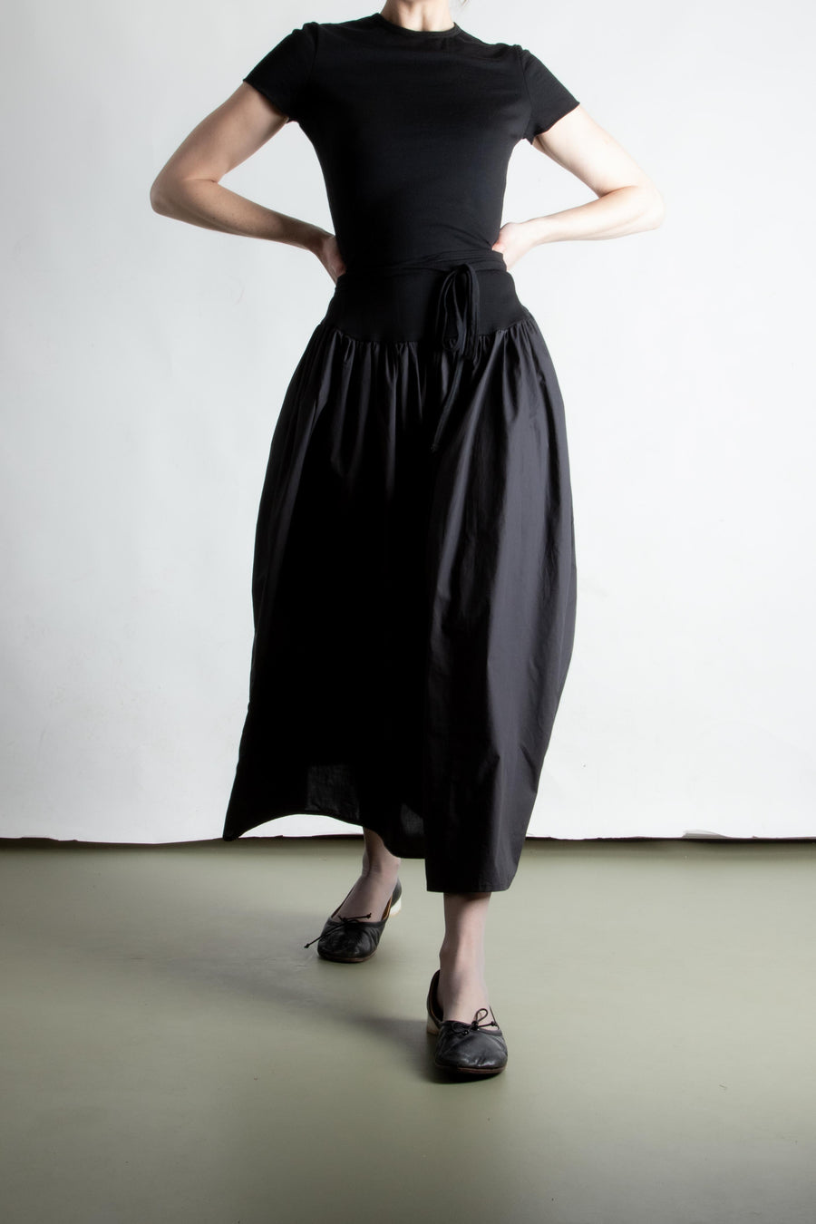 Mini Tee Maxi Dress - Black (PO)