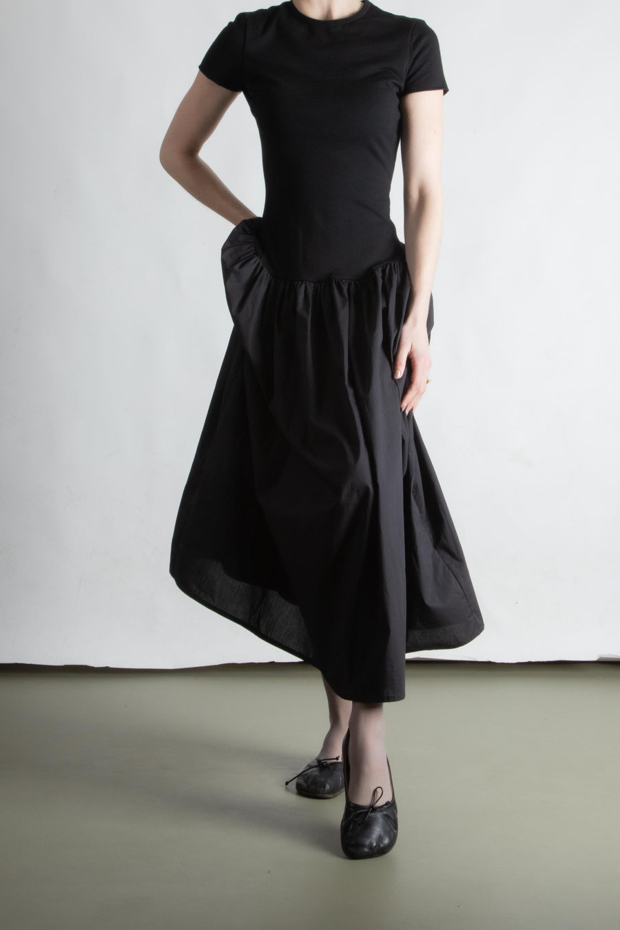 Mini Tee Maxi Dress - Black (PO)