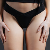 Easy G French Brief - Black organic stretch cotton (IS)