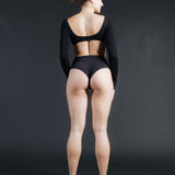 High-Rise French Brief - Black - Organic Stretch Cotton (PO)