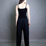 Jack Cami - Black Ribbed Viscose (PO)