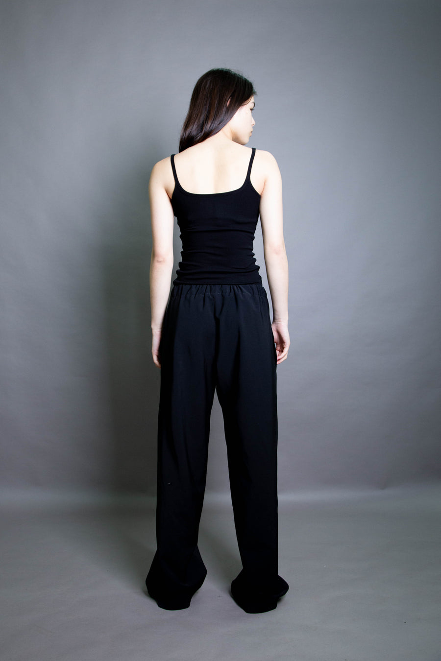 Jack Cami - Black Ribbed Viscose (PO)