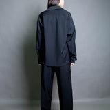 Duo Shirt - Black Stretch Wool (PO)