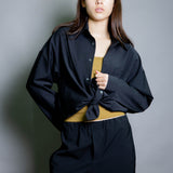 Duo Shirt - Black Stretch Wool (PO)