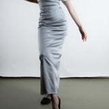 Jillian Maxi Dress - Silver Satin (PO)