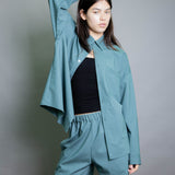 Duo Shirt - Aqua Stretch Wool (PO)