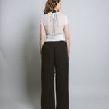 Silk Mesh SS Tee - White (PO)