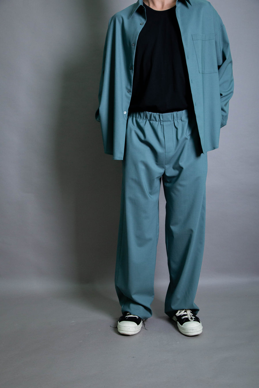 Duo Trouser - Aqua Stretch Wool (PO)