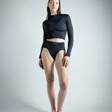 Cropped Rash Swim Top (PO)