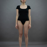 23 Bodysuit - Organic cotton stretch - Black (PO)