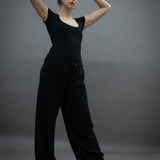 23 Bodysuit - Organic cotton stretch - Black (PO)