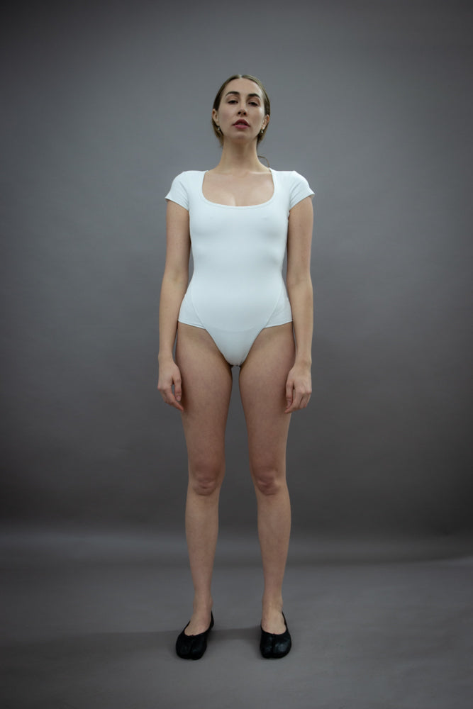 23 Bodysuit - Organic cotton stretch - Off-white (PO)