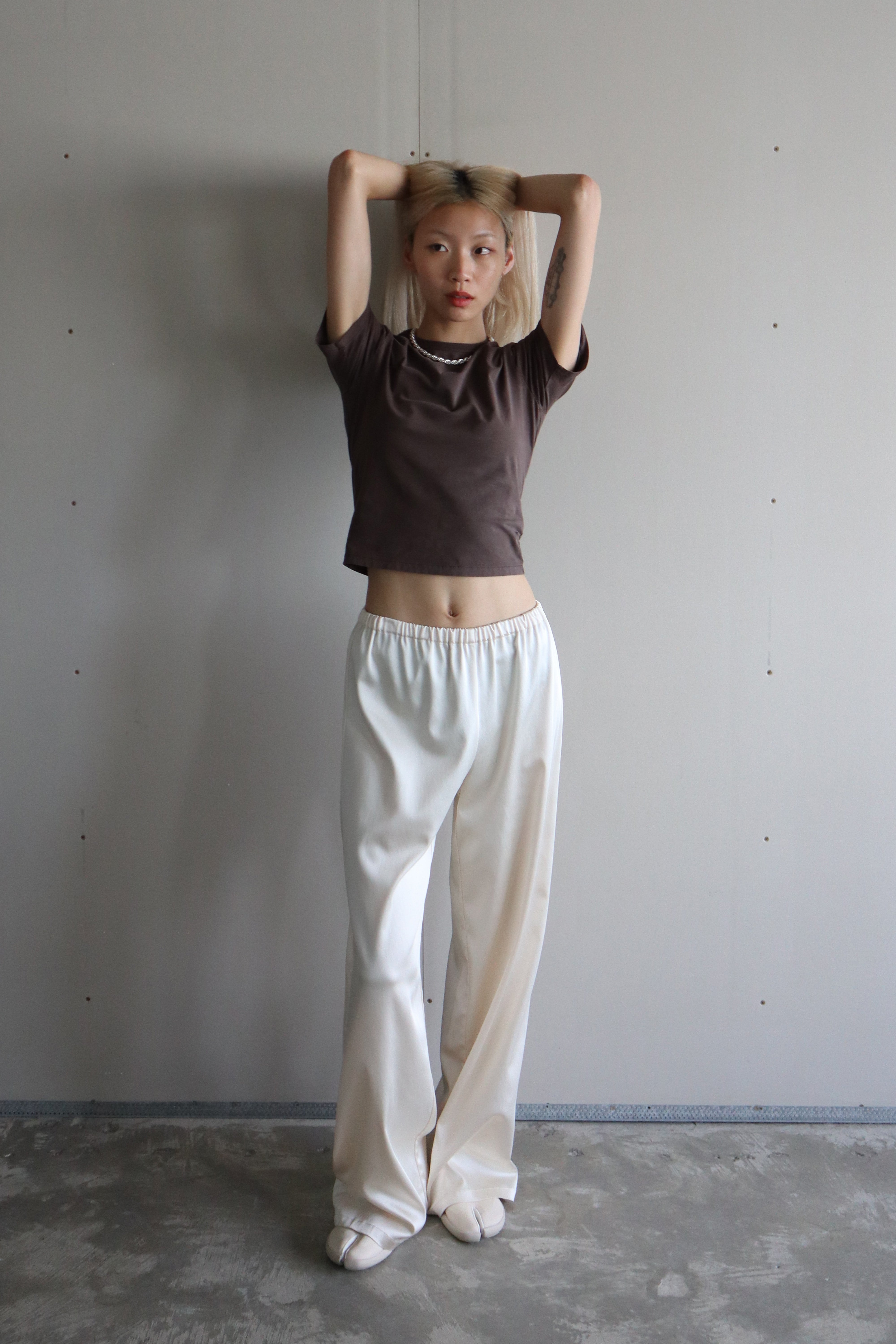 Pecchenino Satin Poolside Pant - RM Exclusive - Off-white (PO